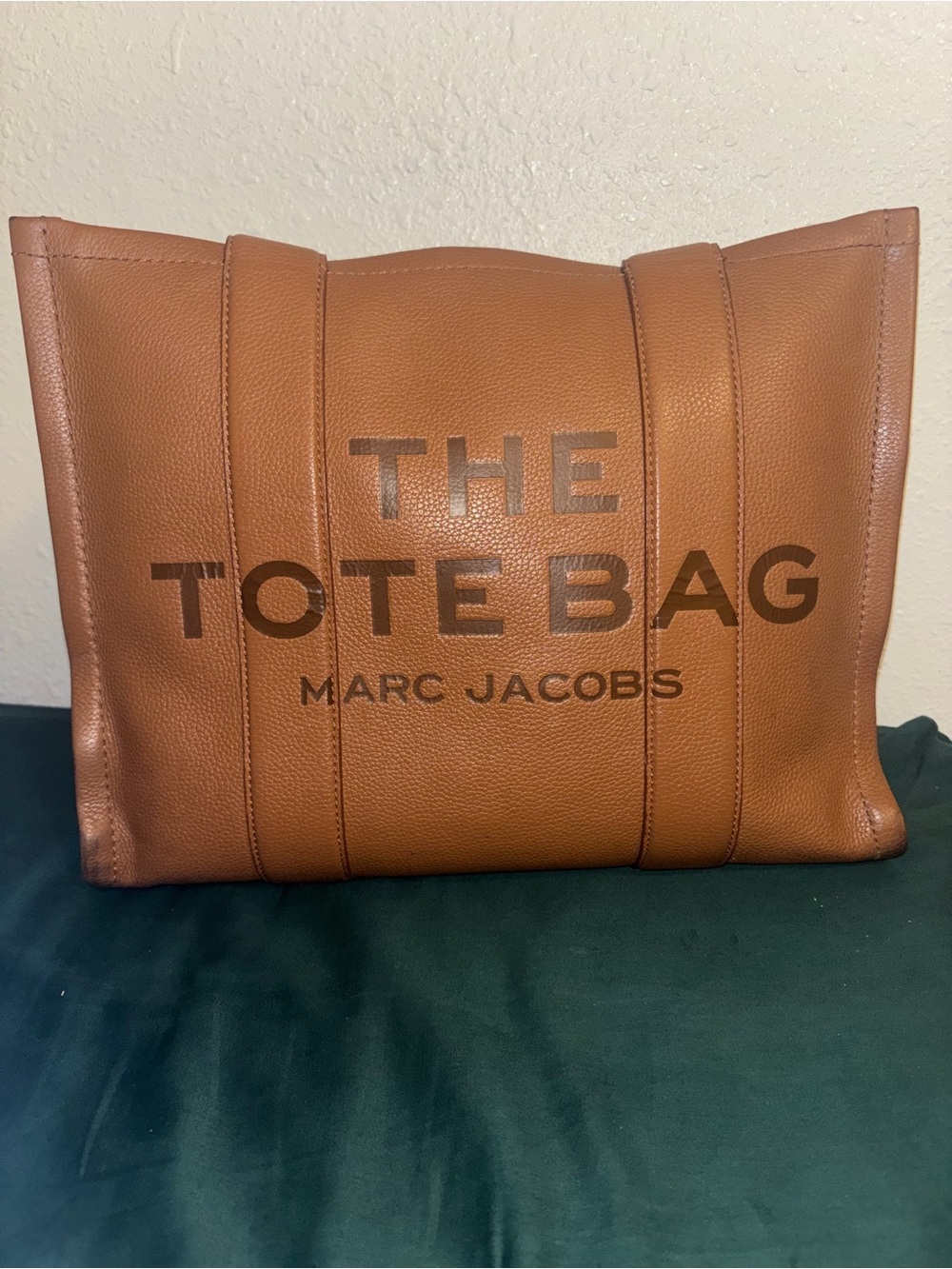 Marc Jacobs Brown Leather Logo Tote